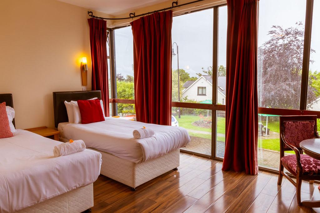 Guest room at The Rustic Inn